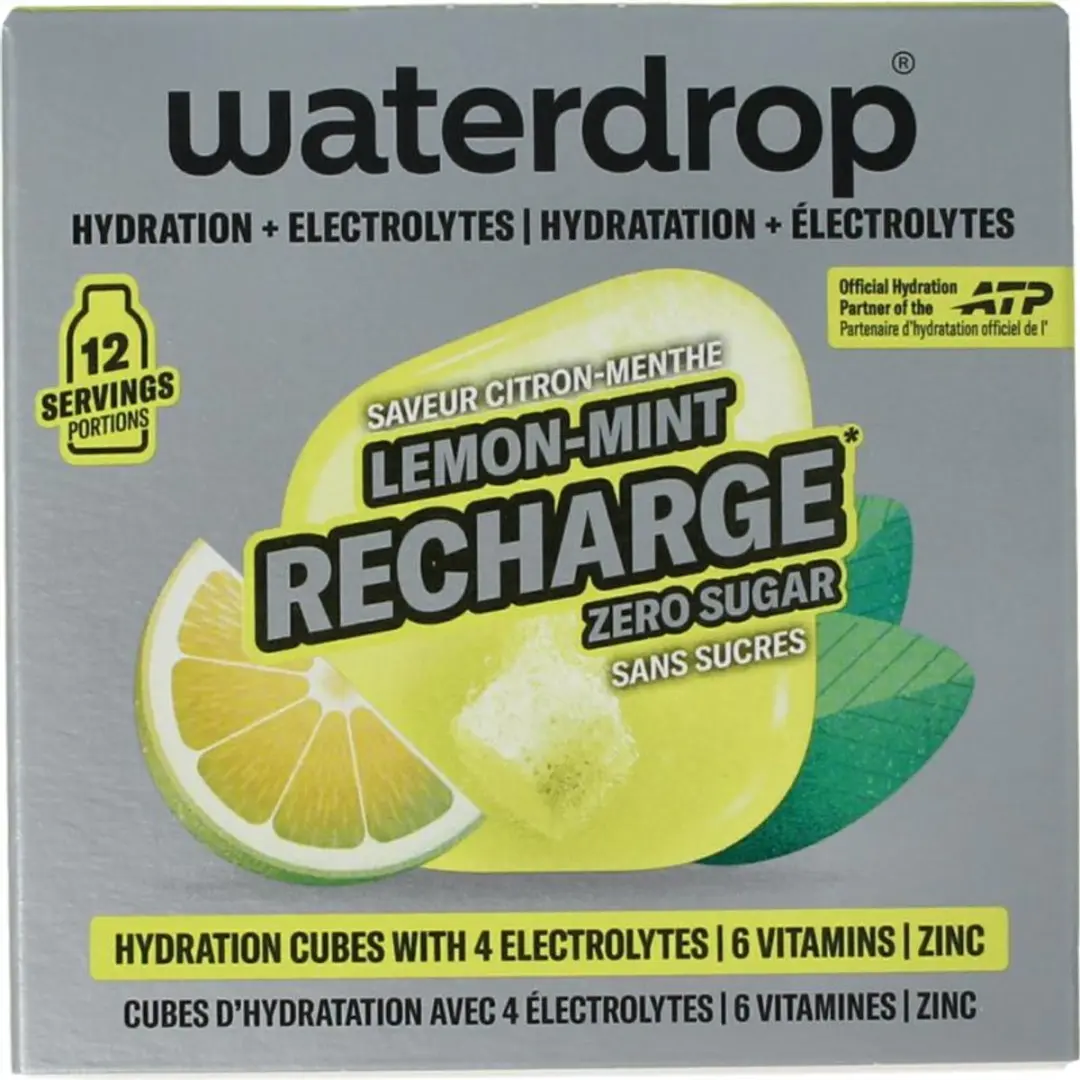 Waterdrop Microlyte Lemon-Mint Hydratatieblokken - 12 Stuks