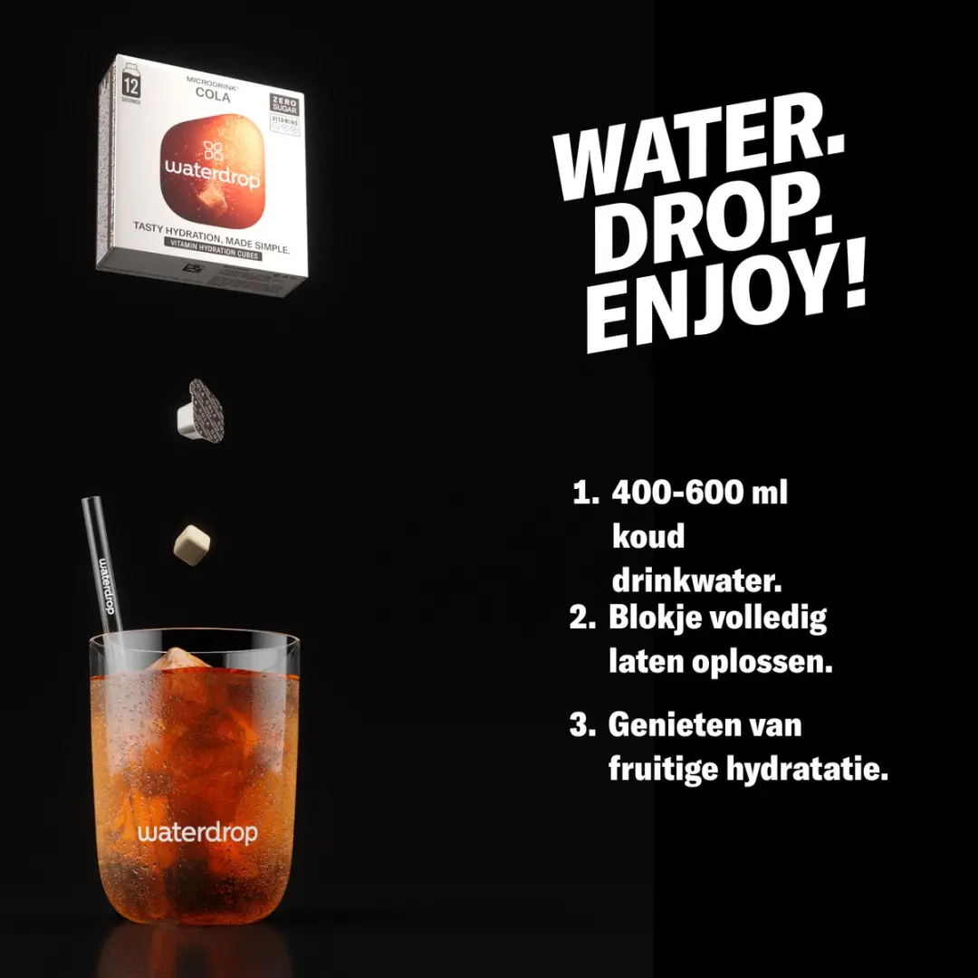 Waterdrop Cola Bruistabletten Suikervrij 36 Stuks
