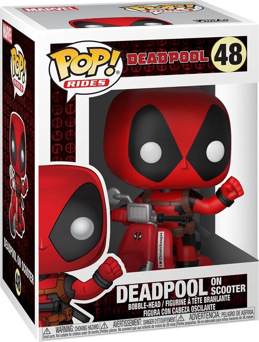 Funko Pop! Deadpool On Scooter #48 - Verzamelfiguur - Multi