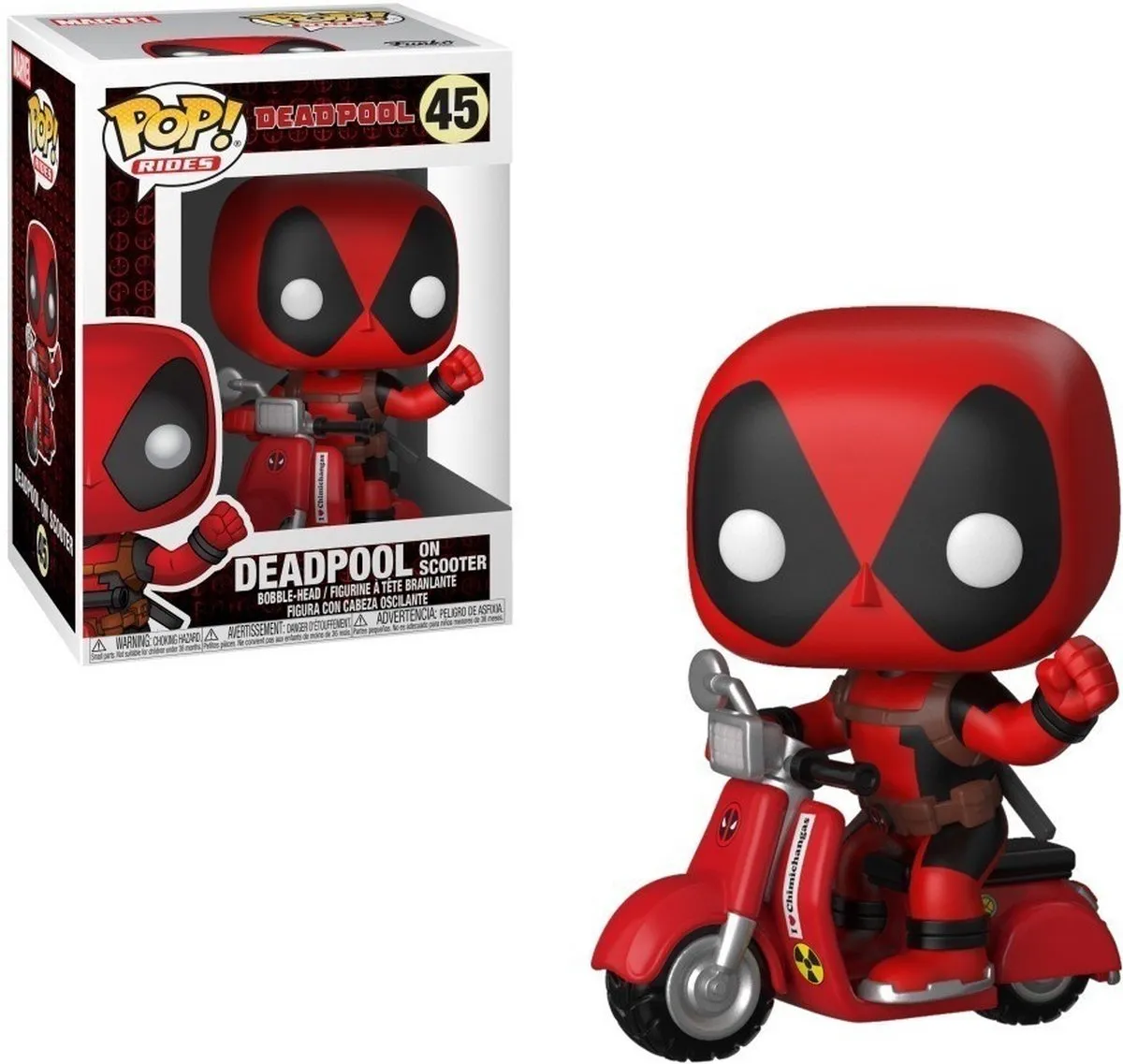 Funko Pop! Deadpool On Scooter #48 - Verzamelfiguur - Multi - afbeelding 6 van 6