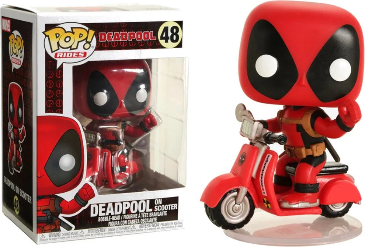 Funko Pop! Deadpool On Scooter #48 - Verzamelfiguur - Multi
