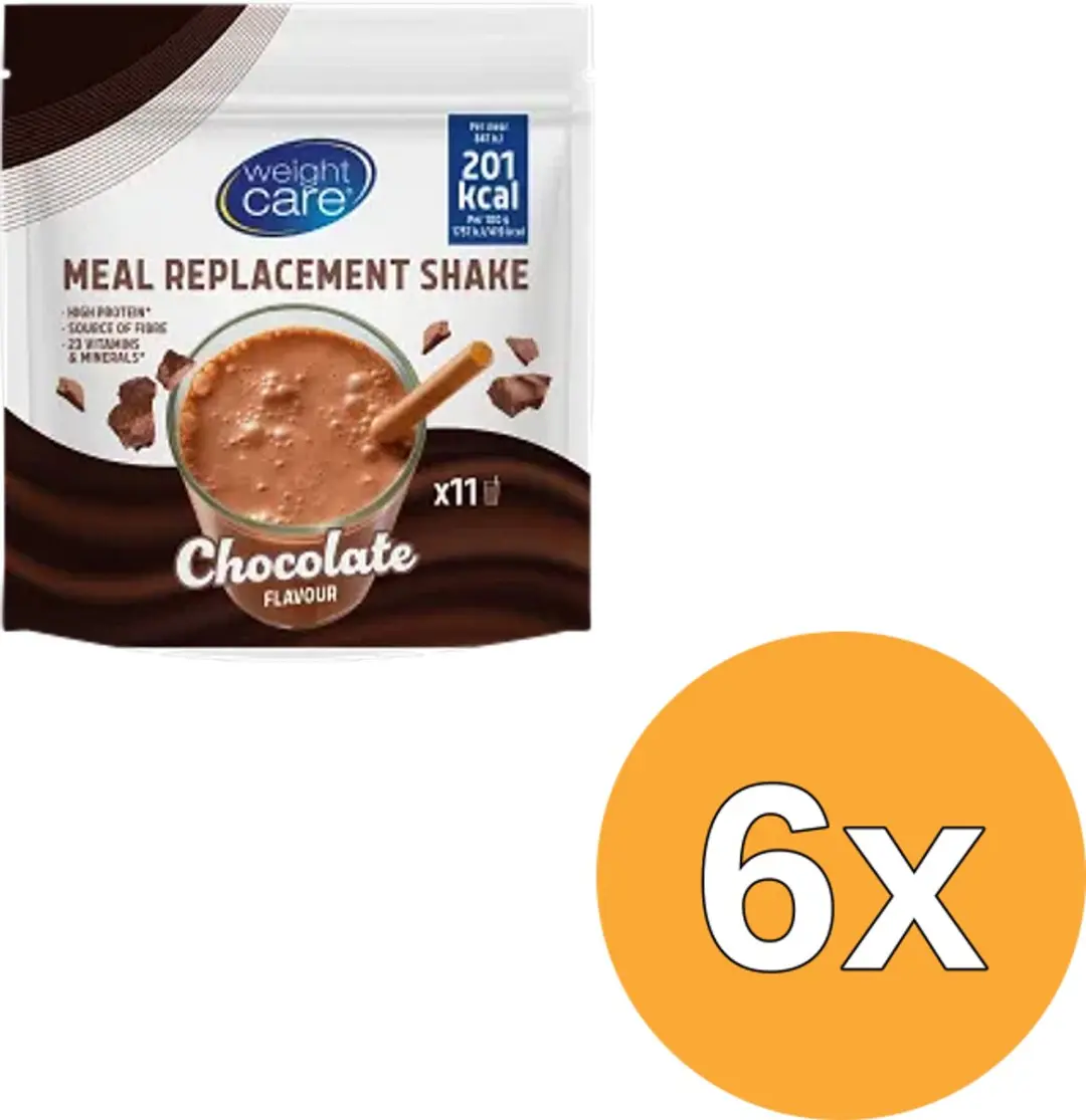 Weight Care Maaltijdshake Chocolate - 6x297g