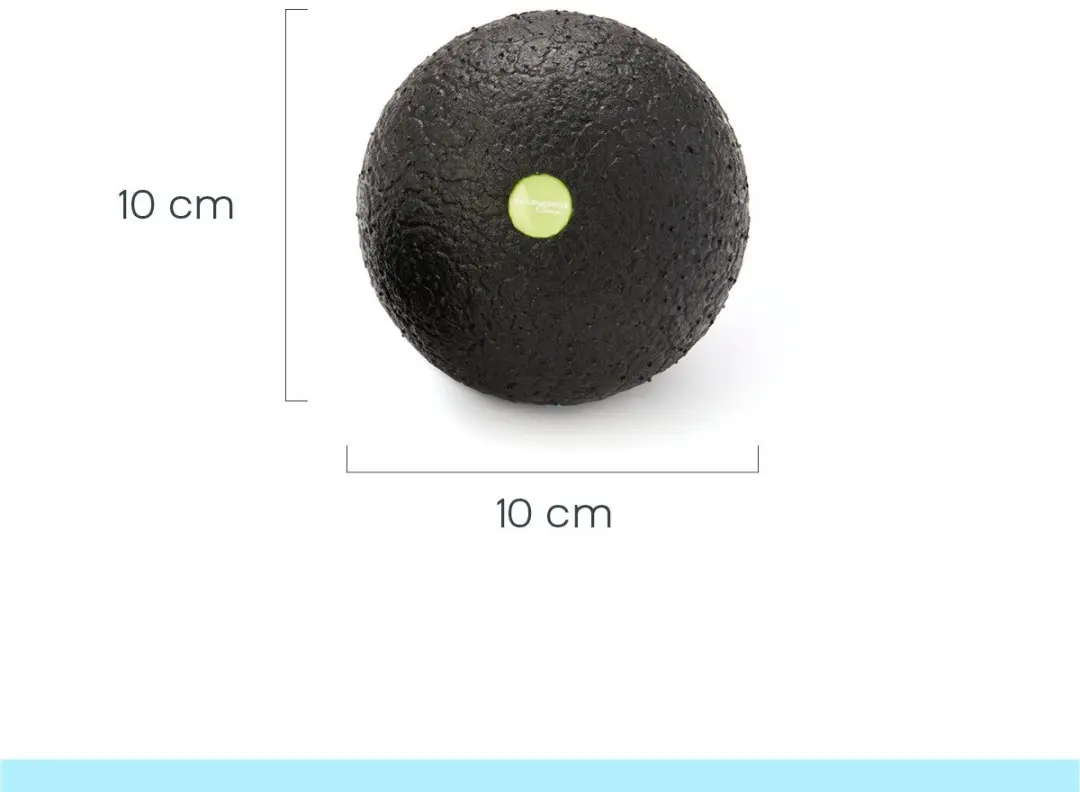 Wonder Core Massagebal 10cm - Zwart - afbeelding 6 van 6