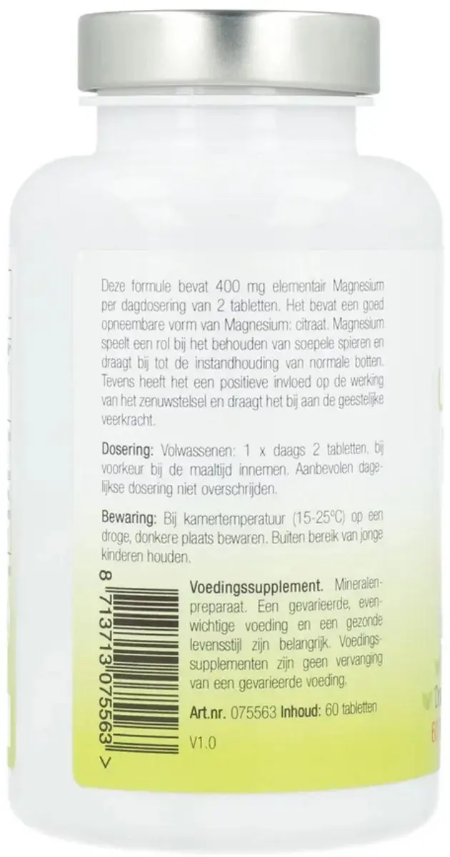 Unipharma Magnesium 400mg Tabletten - 60 Stuks