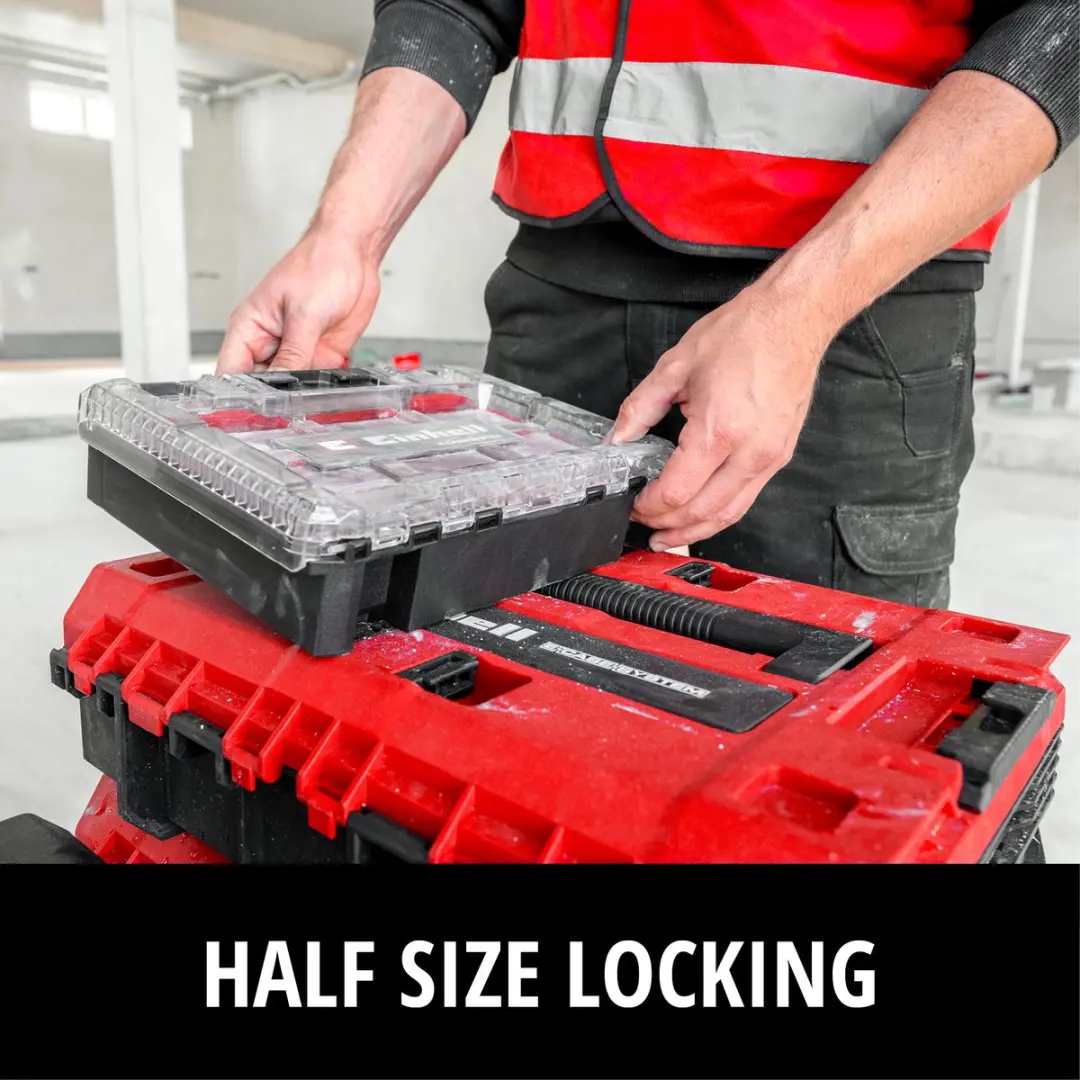 Einhell E-Case S-F SEALED Koffer 25kg - IP65 - Rood/Zwart