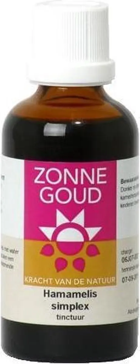 Zonnegoud Hamamelis Tinctuur 50ml
