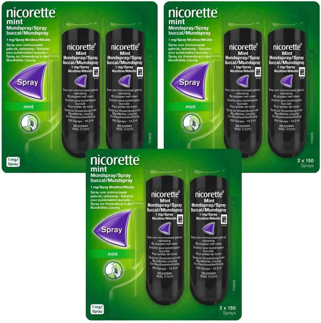 Nicorette Mint Mondspray 1mg - 20 Stuks