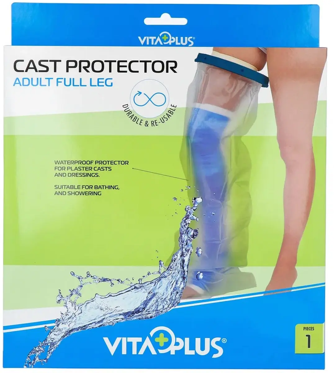 Vitaplus Essentials Cast Protector Adult Full Leg - 1 Stuk
