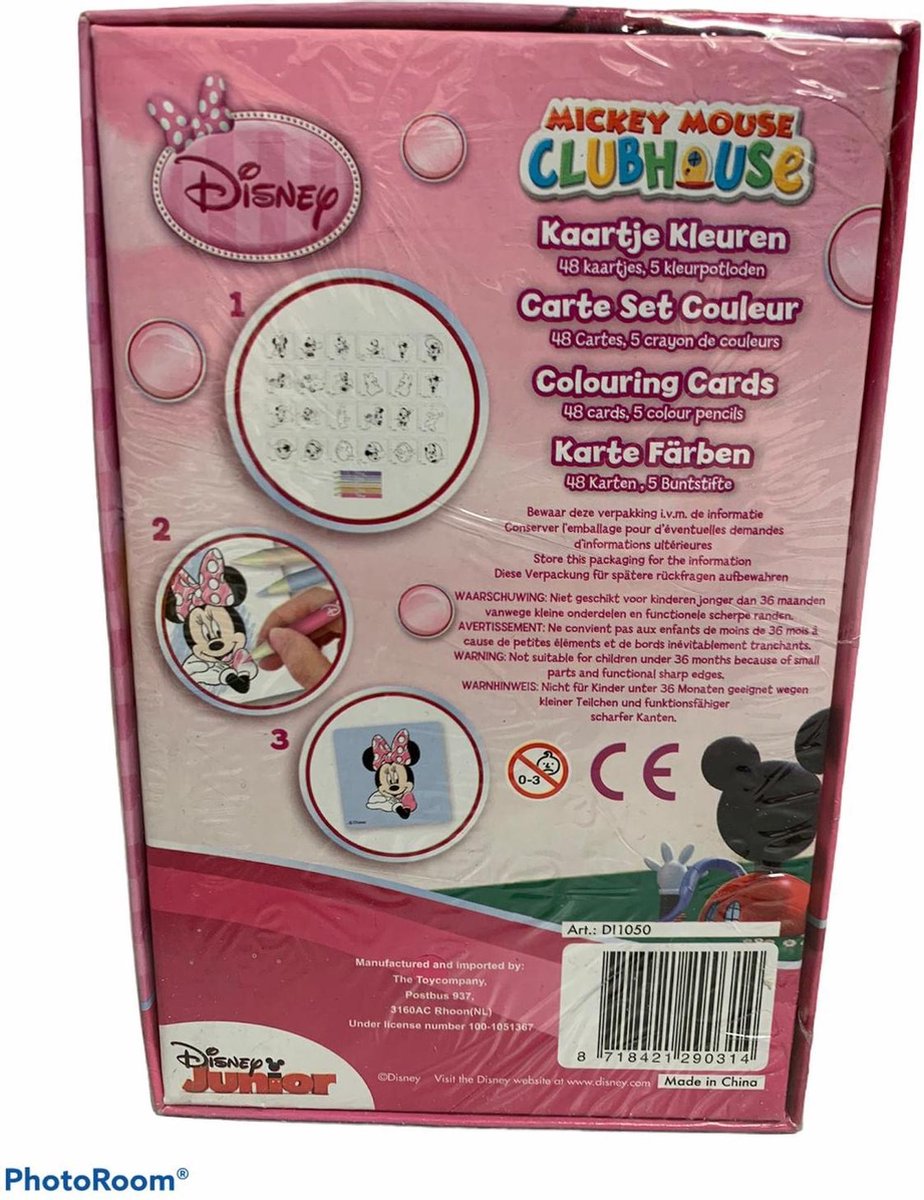 Disney Mickey Mouse Clubhouse Kaartje Kleuren