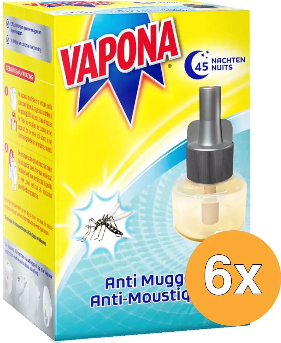 Vapona Anti Mug Stekker 45 Nachten