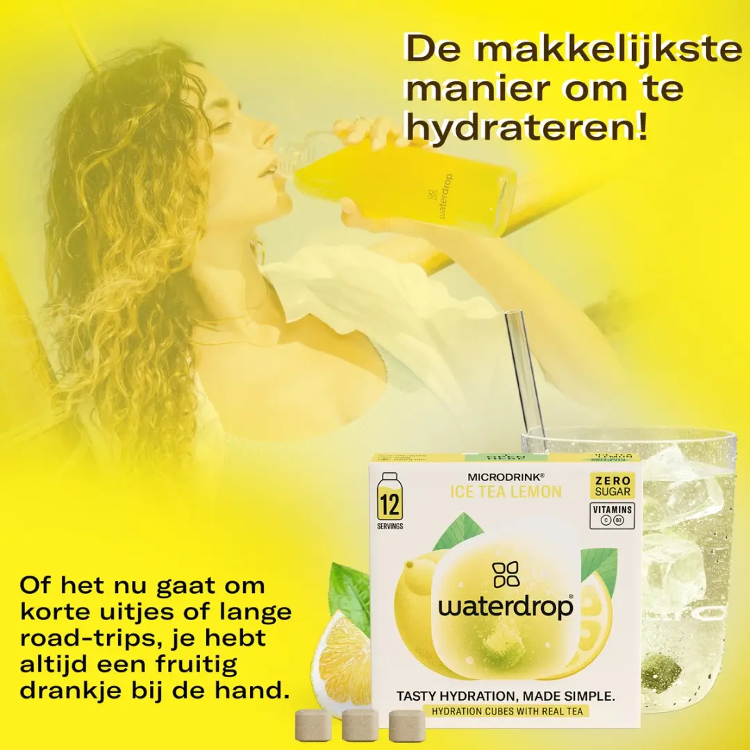 Waterdrop Ice Tea Citroen Bruistabletten 36 Stuks - 72g