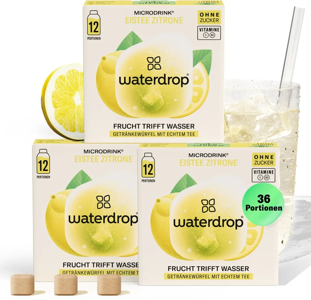 Waterdrop Ice Tea Citroen Bruistabletten 36 Stuks