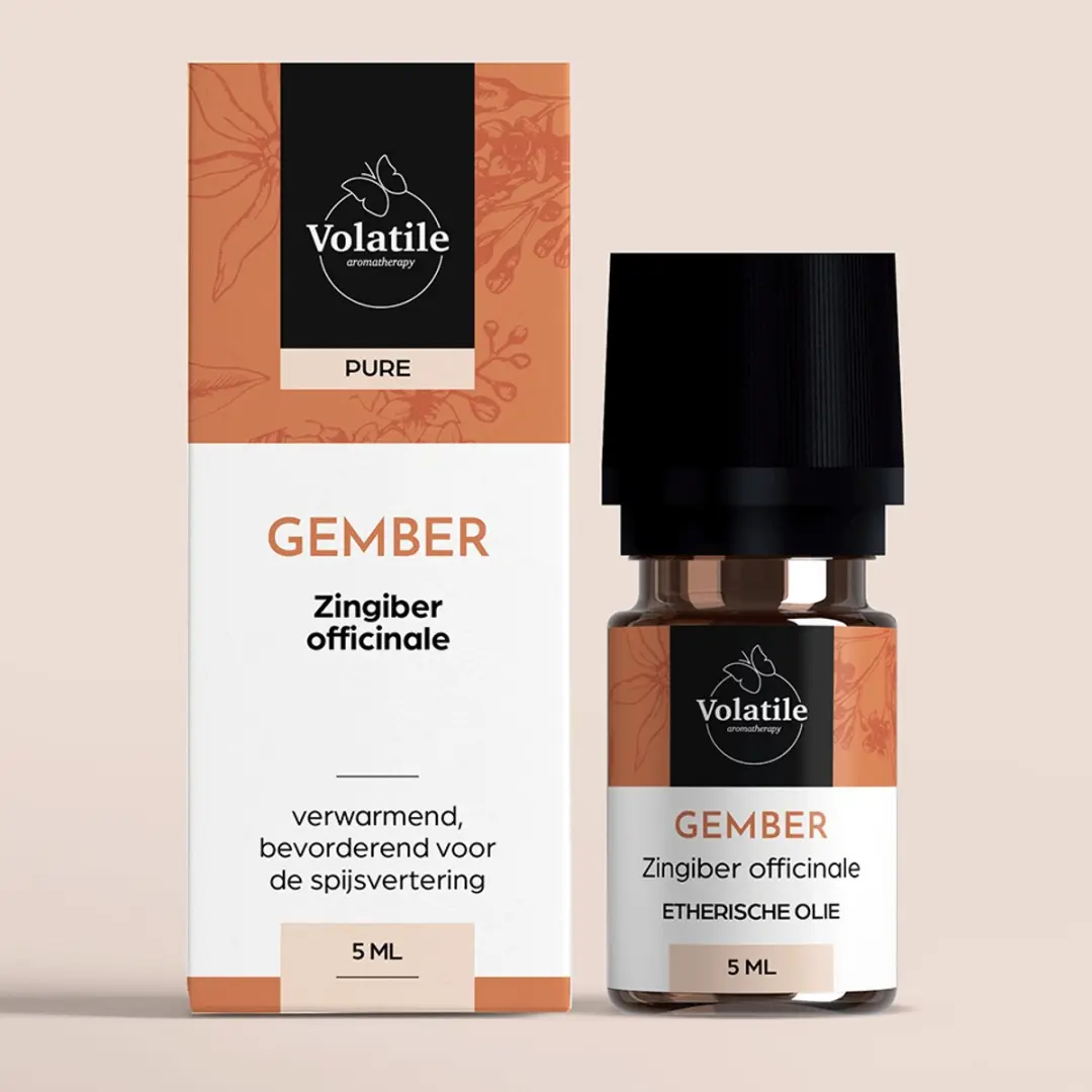 Volatile Gember Etherische Olie 5ml - 5 Stuks