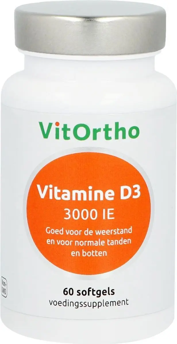 VitOrtho Vitamine D3 3000 IE - 60 Softgels