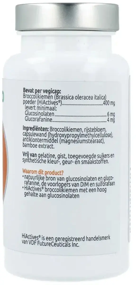 VitOrtho Broccolikiemen 400mg - 60 Capsules
