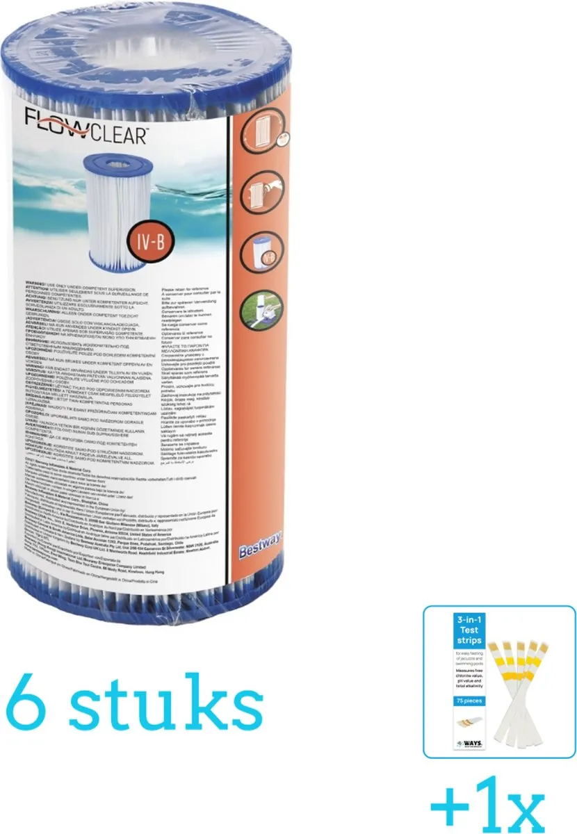 Bestway Flowclear Type IV Filtercartridge 58095-Wit