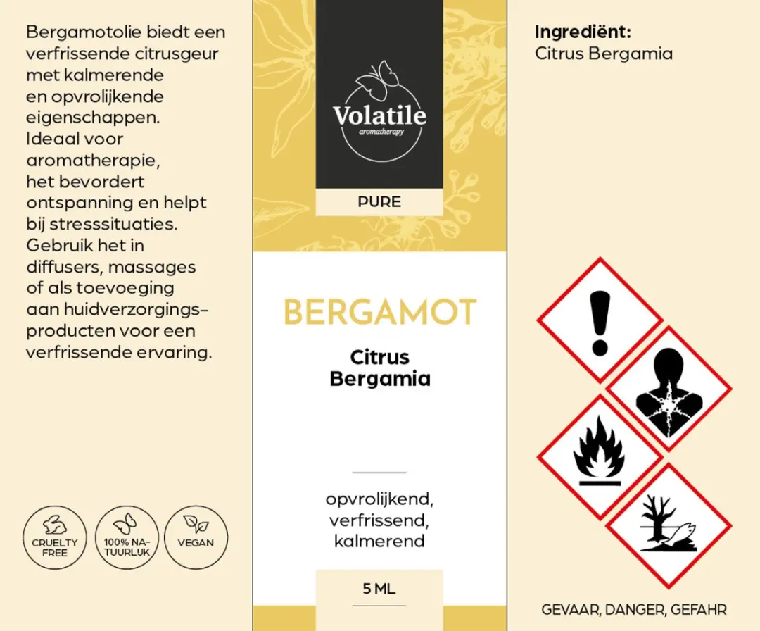 Volatile Bergamot Italië - 5ml - 5 Stuks