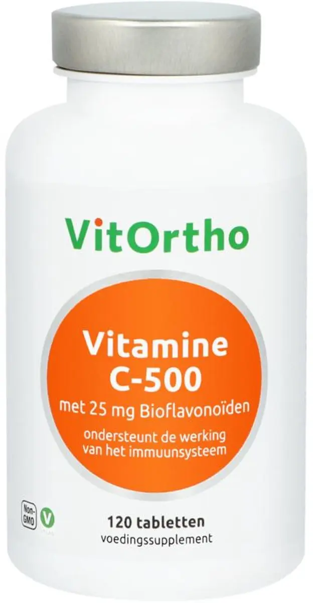 VitOrtho Vitamine C-500 met Bioflavonoïden 120 Stuks