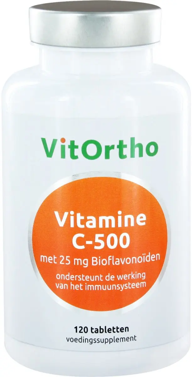 VitOrtho Vitamine C-500 met Bioflavonoïden 120 Stuks