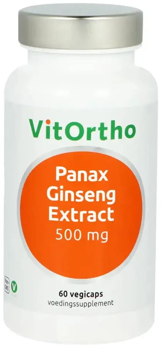 VitOrtho Panax Ginseng Extract 500mg - 60 Vegacapsules