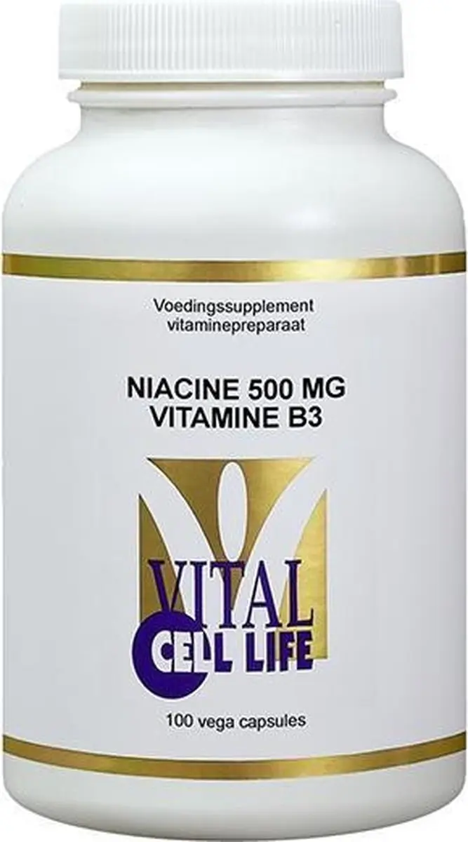 Vital Cell Life Vit B3 Niacine 500mg - 100 Stuks