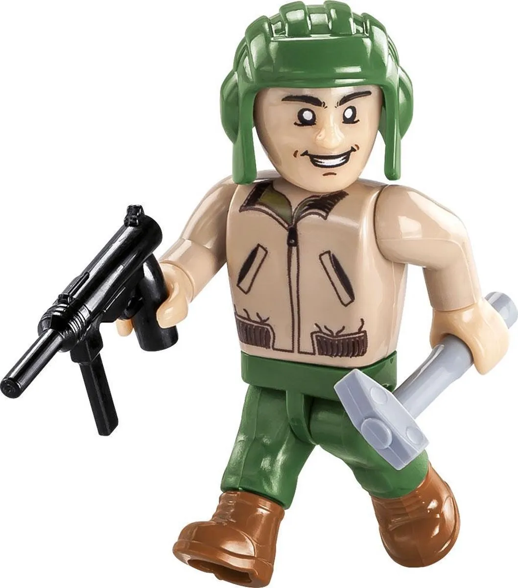 Cobi WWII Sherman M4A3E2 Jumbo Constructiespeelgoed 720 Onderdelen - Groen