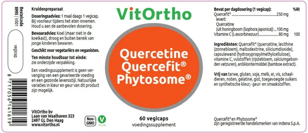 VitOrtho Quercetine Quercefit Fytosoom 60 Vegacapsules