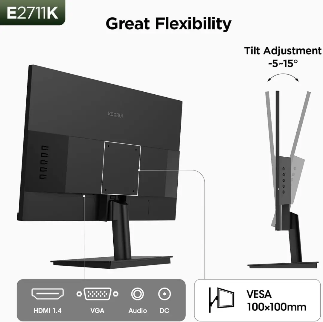 Koorui E2711K Full HD IPS Monitor 27" - 144Hz - 6ms