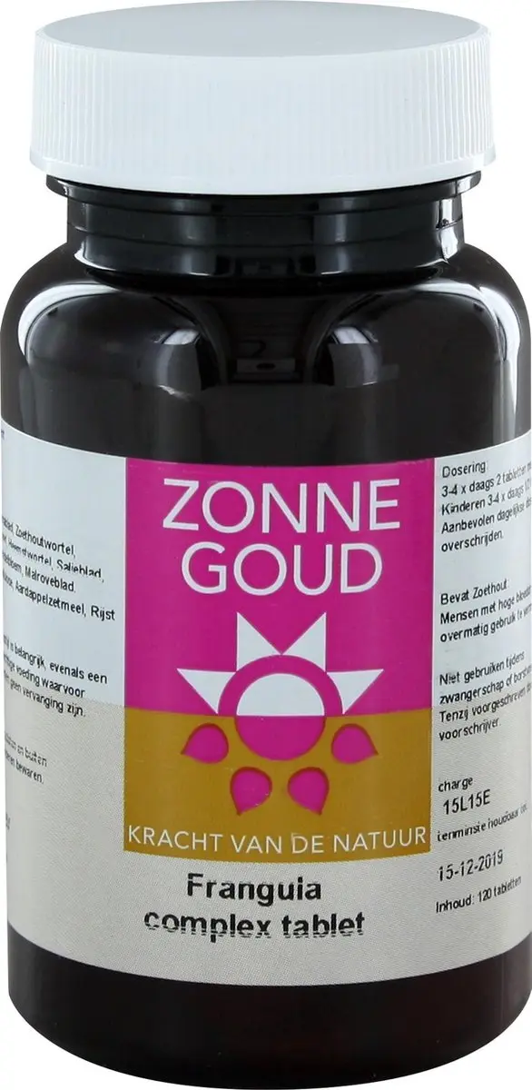 Zonnegoud Frangula Complex 120 Tabletten - 120mg