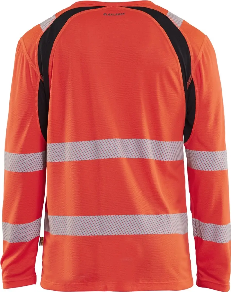 Blåkläder Longsleeve High Vis UV-shirt 35991013 - 3XL - Rood/Zwart