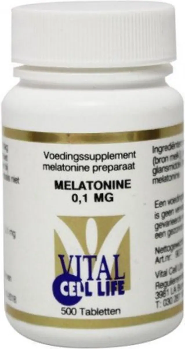 Vital Cell Life Melatonine 0.1mg - 500 Tabletten