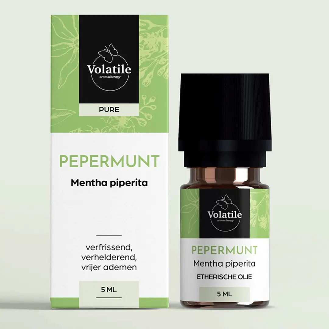 Volatile Pepermunt Etherische Olie 5ml - 5 Stuks