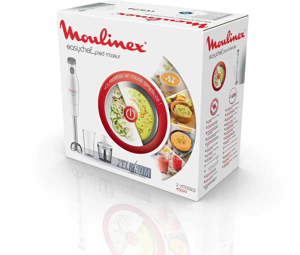 Moulinex EasyChef DD451110 Staafmixer 450W - Wit