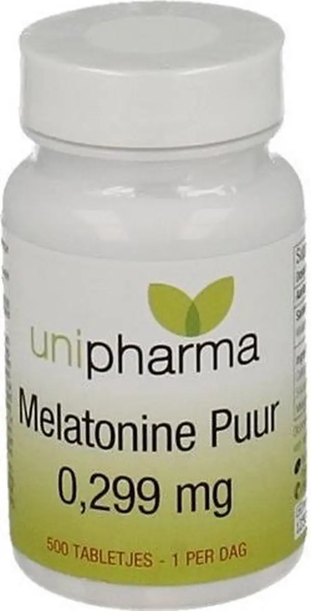 Unipharma Melatonine Puur 0,299mg - 500 Tabletten