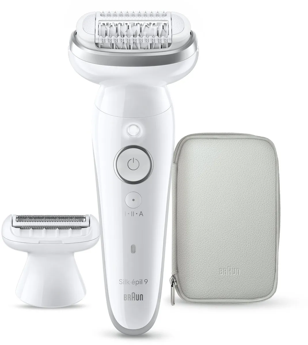 Braun Silk·épil 9 9-030 Epilator - Droog & Nat - 2 Opzetstukken - Wit