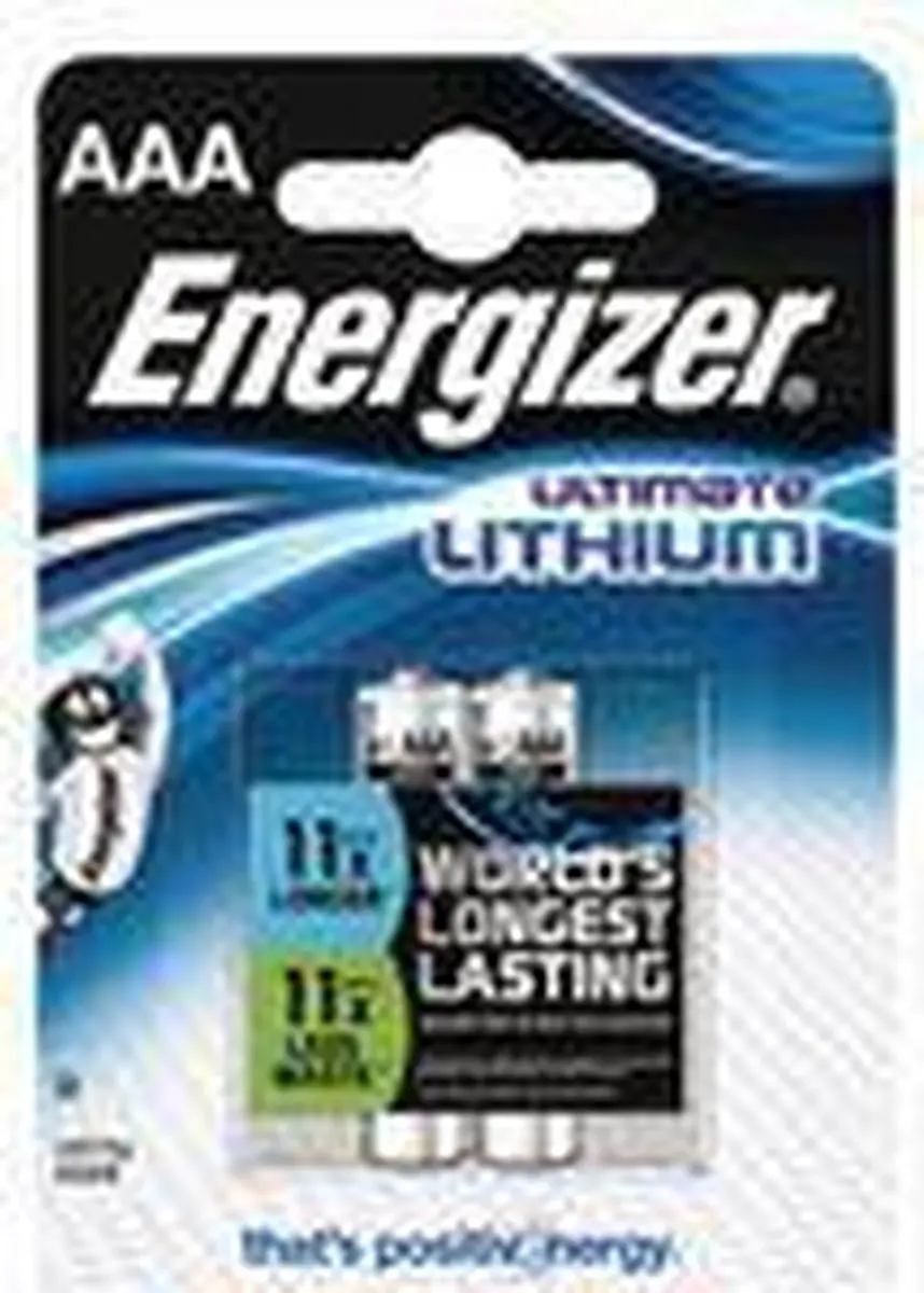 Energizer Ultimate Lithium AAA - 2 Stuks