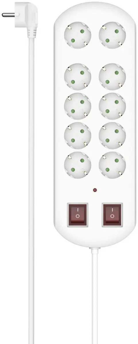 Hama 10-voudige Stekkerdoos met Schakelaar 3680W