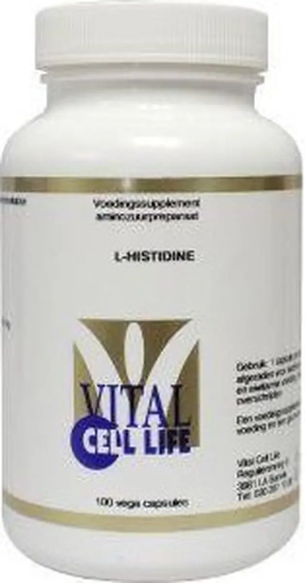 Vital Cell Life L-Histidine 500mg Capsules - 100 Stuks