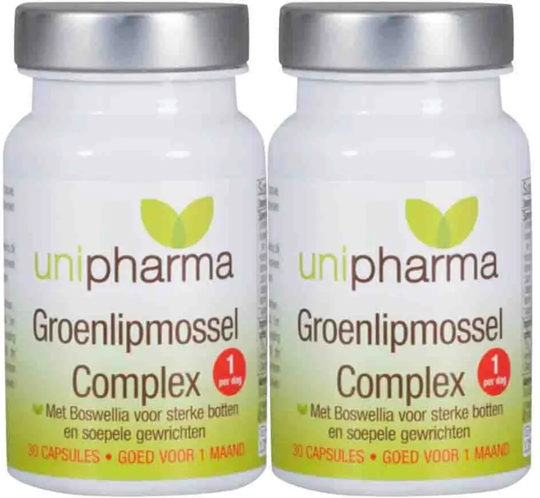 UNIPHARMA Groenlipmossel Complex 60 Capsules - 2x30
