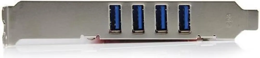 Startech PCIUSB3S4 USB 3.0 Kaart - 4 Poorten - Zilver