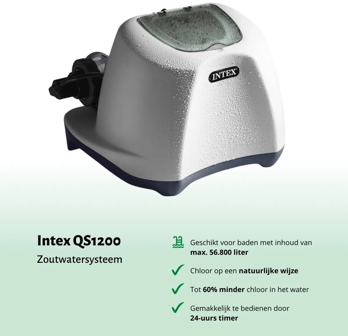 Intex Krystal Clear Zoutwatersysteem QS1200 26670GS - 12.112 L/u