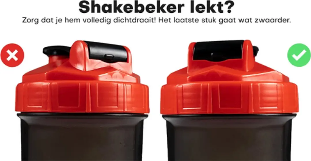 XXL Nutrition Shaker Set 2x 800ml - Zwart & Roze