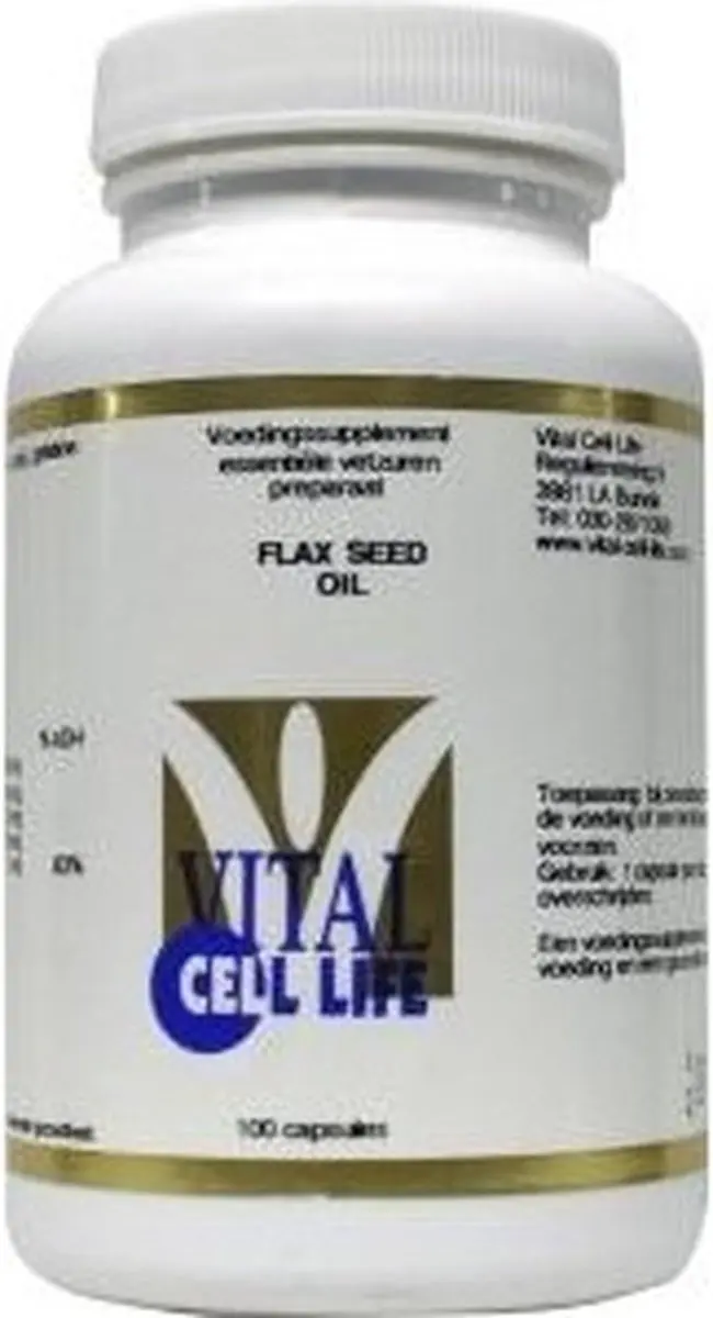 Vital Cell Life Lijnzaadolie 100 Softgels