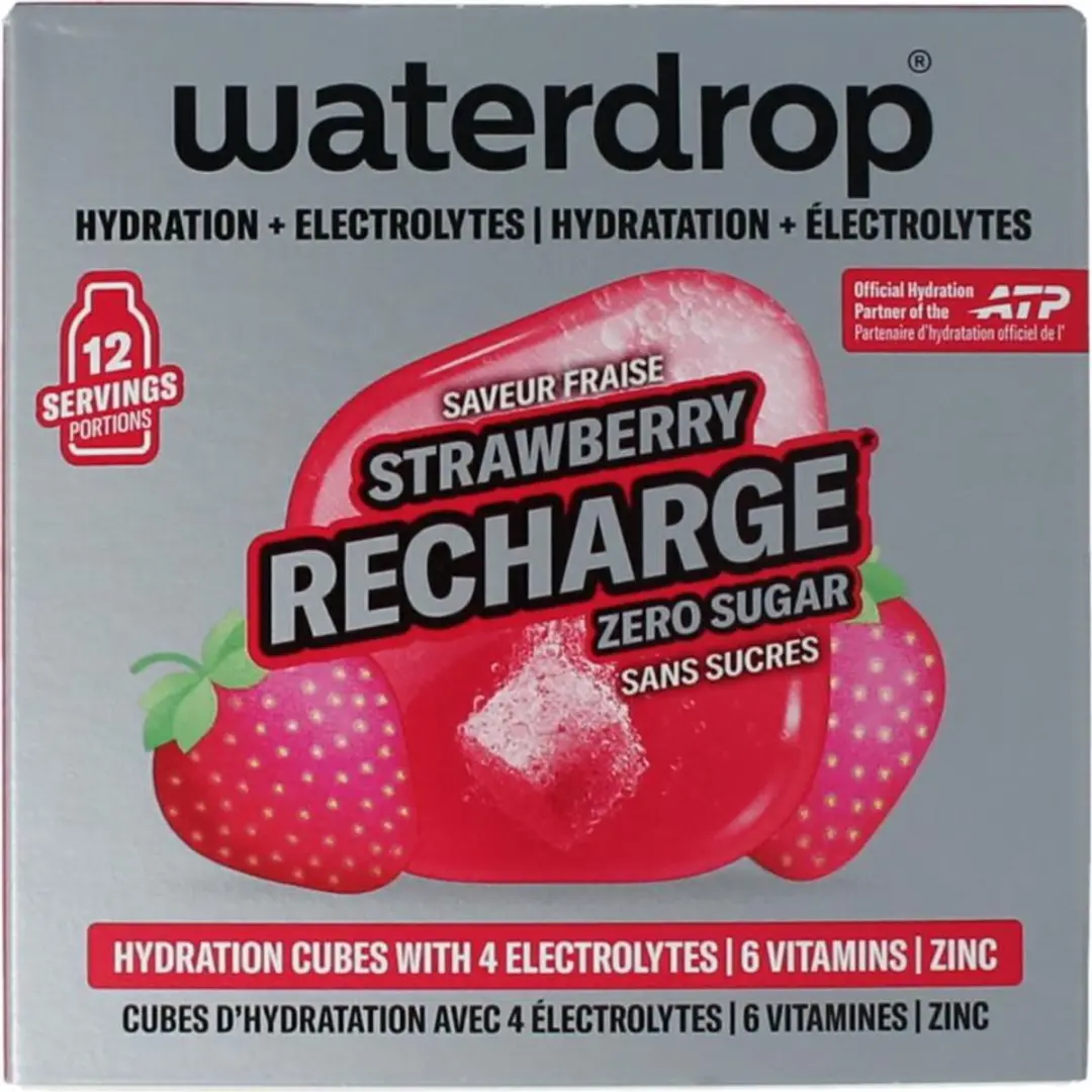 Waterdrop Microlyte Aardbei Hydratatieblok - 12 Stuks