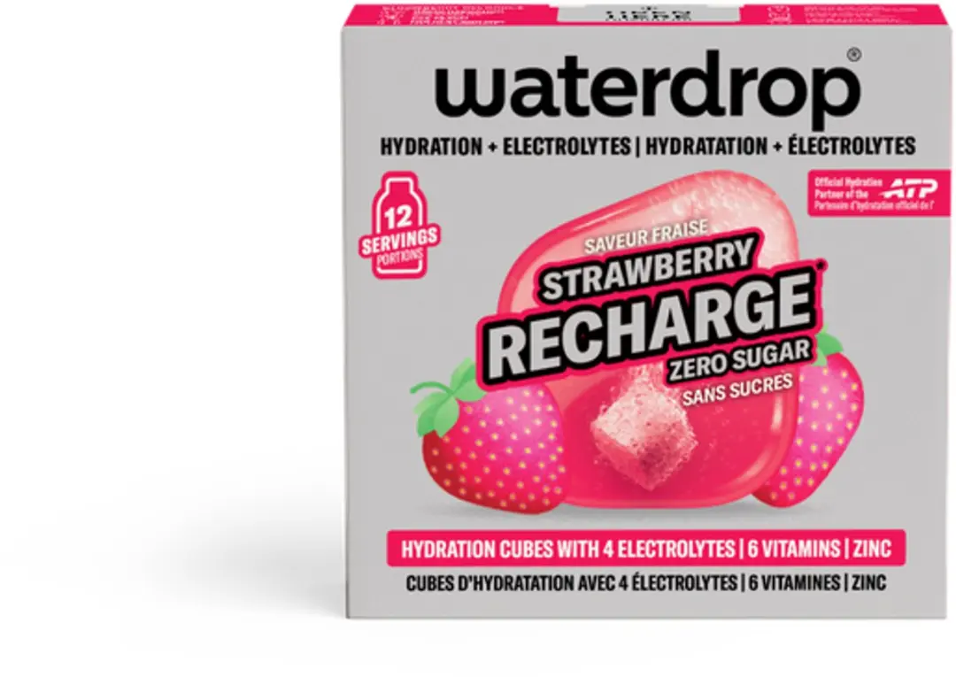 Waterdrop Microlyte Aardbei Hydratatieblok - 12 Stuks