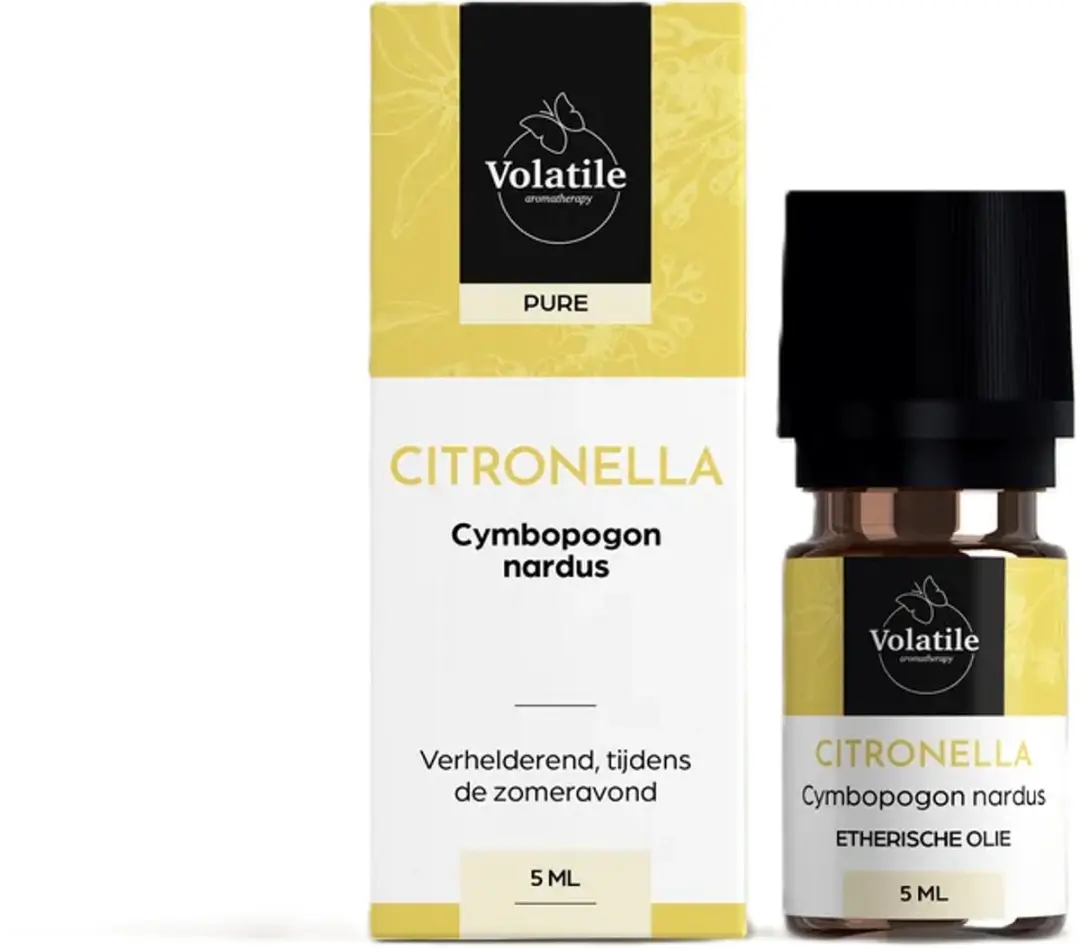 Volatile Citronella Etherische Olie 5ml - 5 Stuks