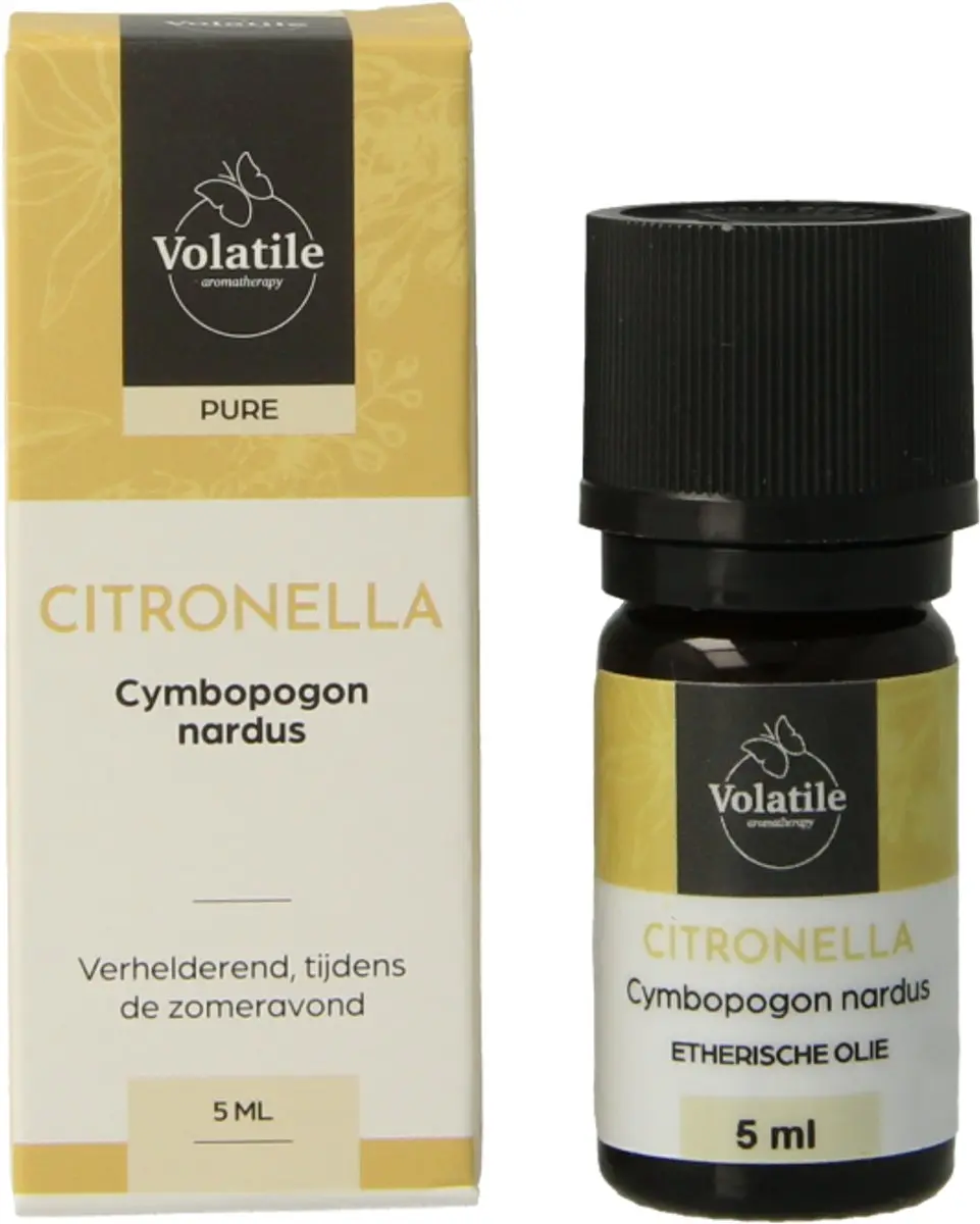 Volatile Citronella Etherische Olie 5ml - 5 Stuks