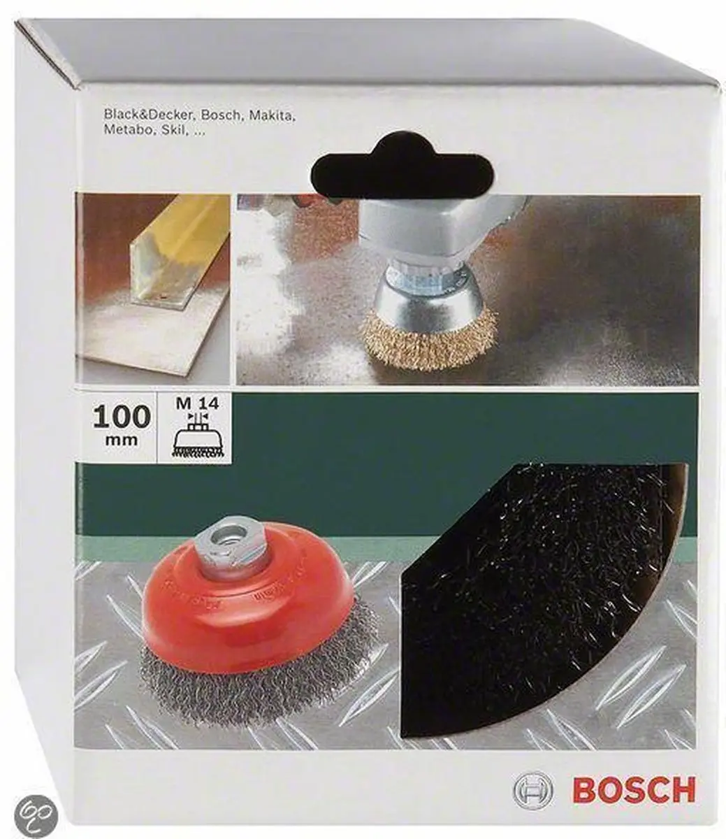Bosch Komstaalborstel 100mm 0,5mm - 8500 tpm