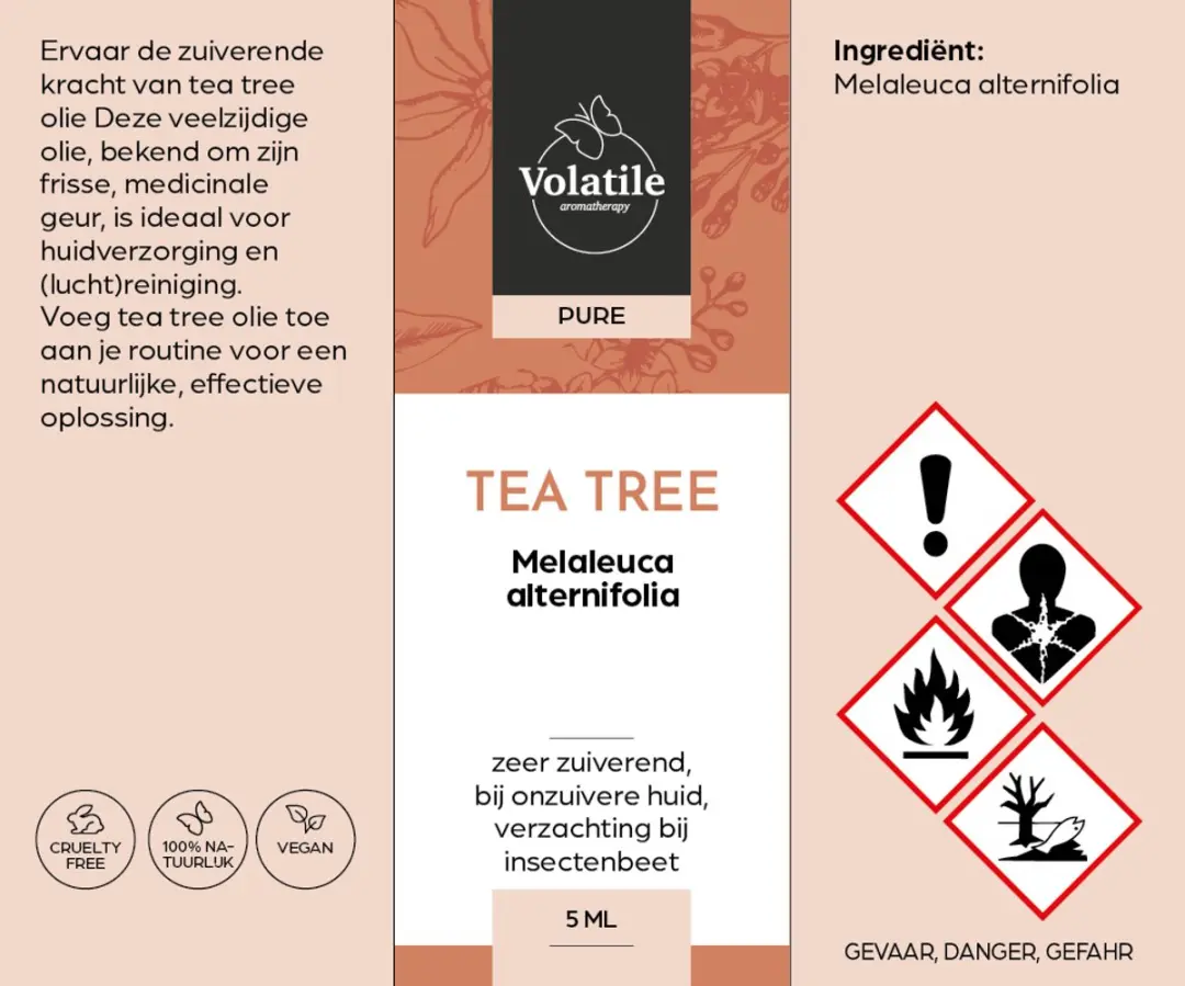 Volatile Tea Tree Bio 5ml - 5 Stuks