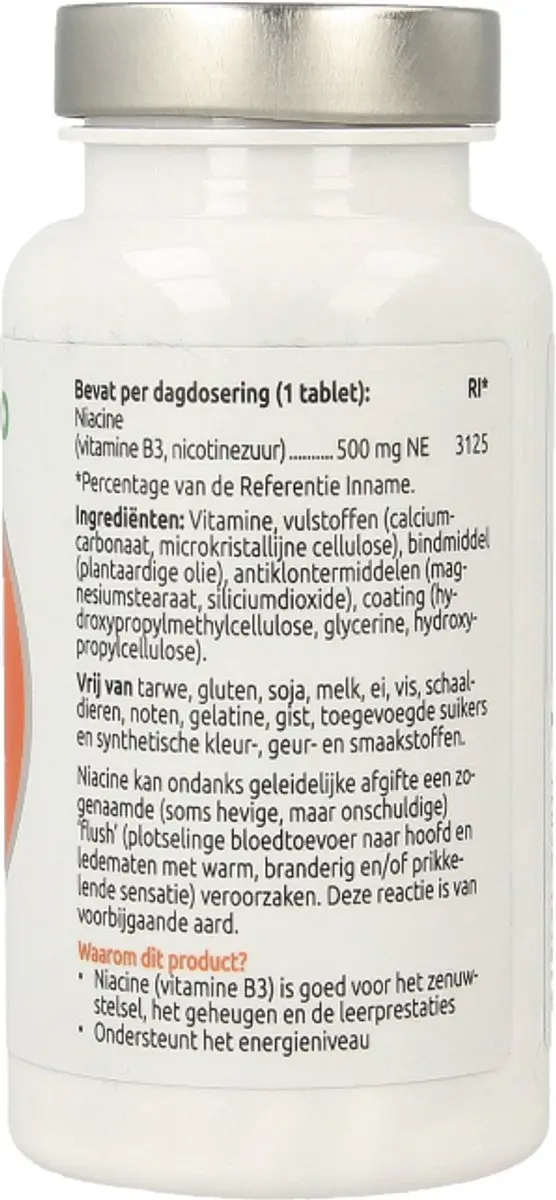VitOrtho Niacine 500mg - 100 Tabletten